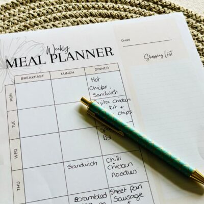 Creating a Meal Plan – Free Printable